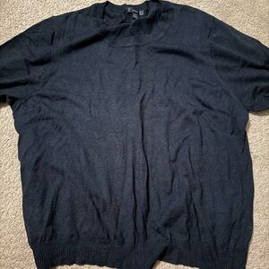 J. Crew Black Crewneck Sweater Lightweight Knit